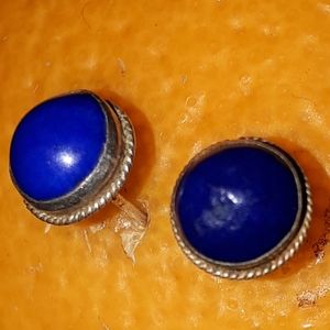 Lapis Lazuli 925 sterling silver studs